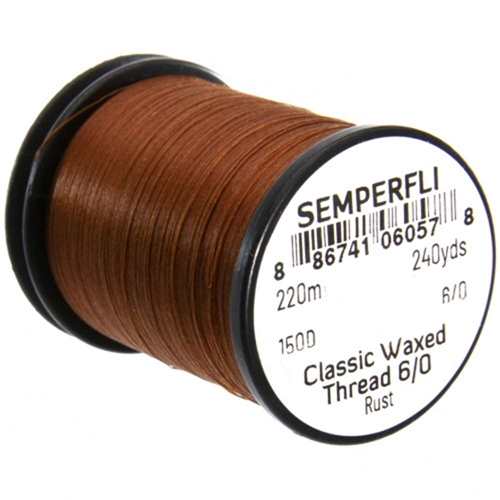 Classic Waxed Thread 6/0 240 Yards Rust