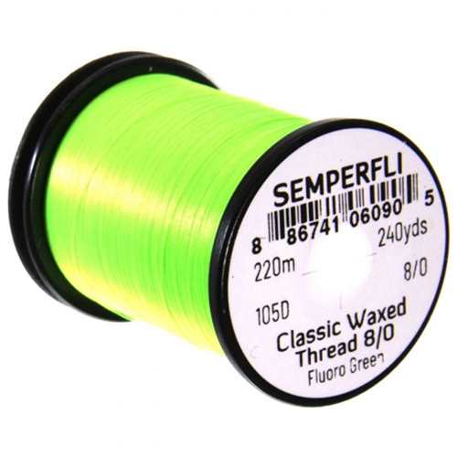 Classic Waxed Thread 8/0 240 Yards Fluoro Green