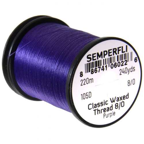 Classic Waxed Thread 8/0 240 Yards Purple