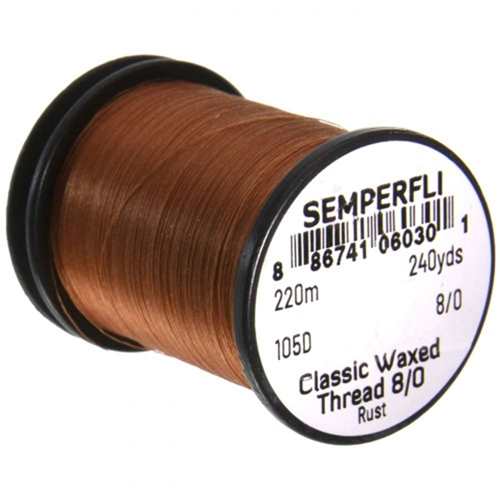 Classic Waxed Thread 8/0 240 Yards Rust