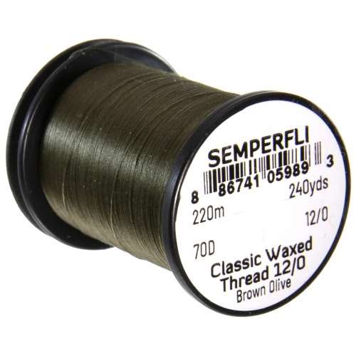 Classic Waxed Thread 12/0 240 Yards Brown Olive