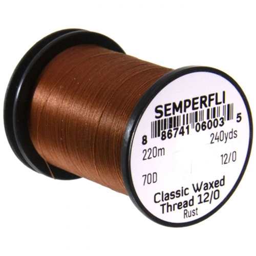 Classic Waxed Thread 12/0 240 Yards Rust