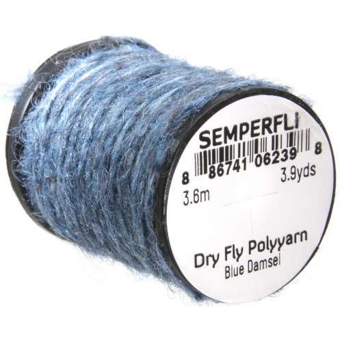 Dry Fly Polyyarn Blue Damsel