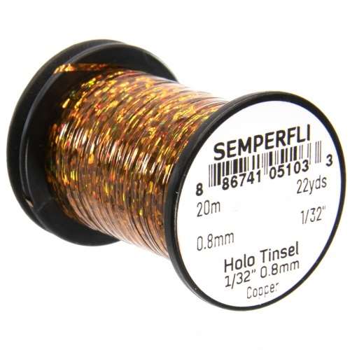 Spool 1/32'' Holographic Tinsel Copper