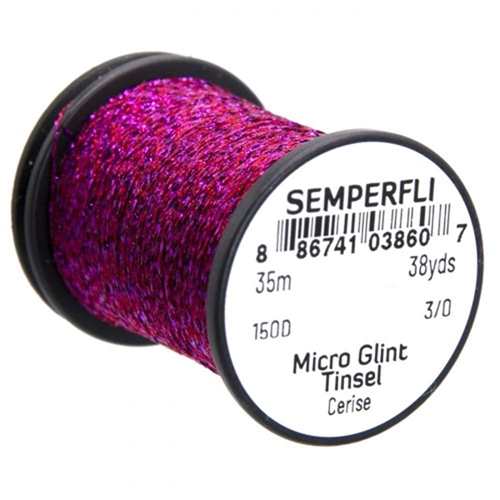 Micro Glint Nymph Tinsel Cerise