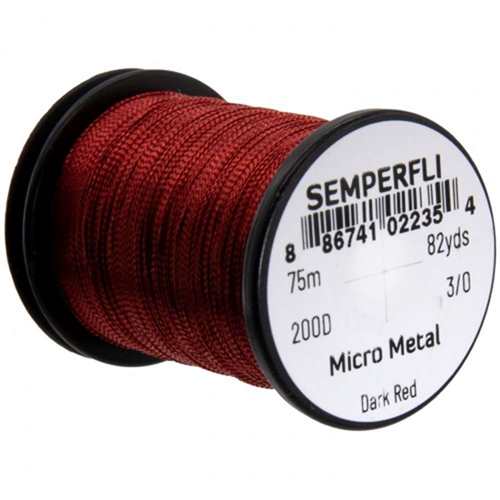 Micro Metal Hybrid Thread, Tinsel & Wire Dark Red