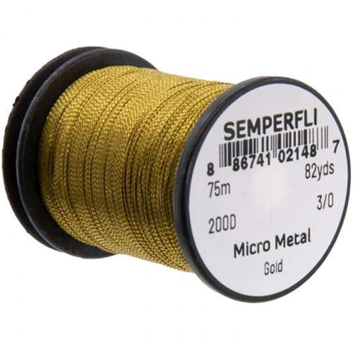 Micro Metal Hybrid Thread, Tinsel & Wire Gold