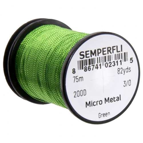 Micro Metal Hybrid Thread, Tinsel & Wire Green