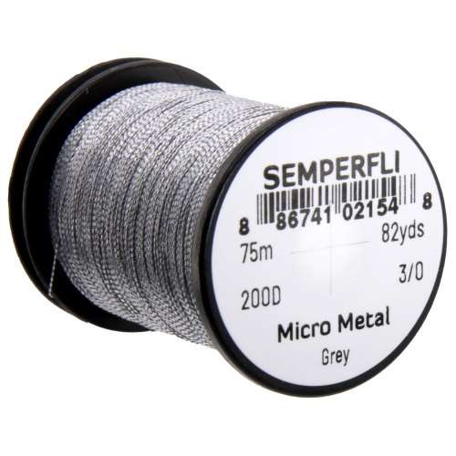 Micro Metal Hybrid Thread, Tinsel & Wire Gray