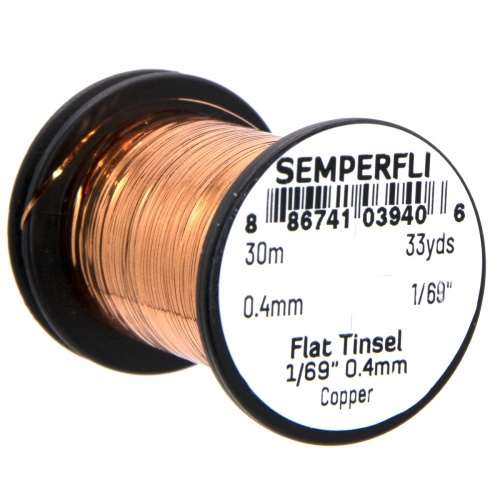 Spool 1/69'' Copper Mirror Tinsel
