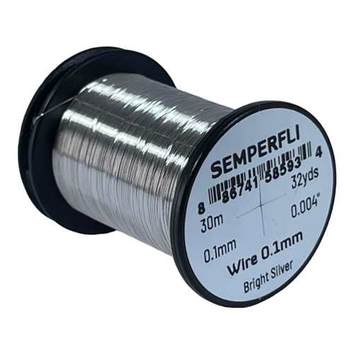 Wire 0.1mm Bright Silver