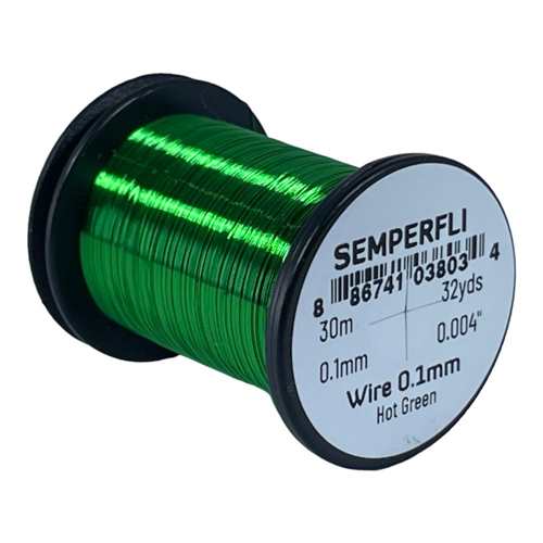 Wire 0.1mm Hot Green