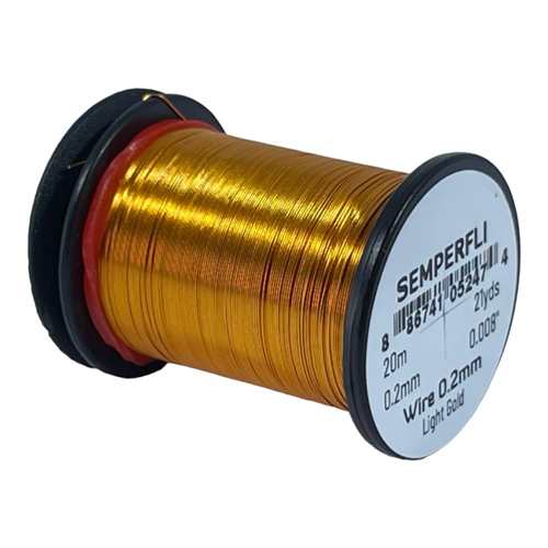 Wire 0.2mm Light Gold