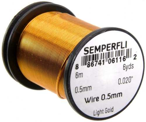 Wire 0.5mm Light Gold