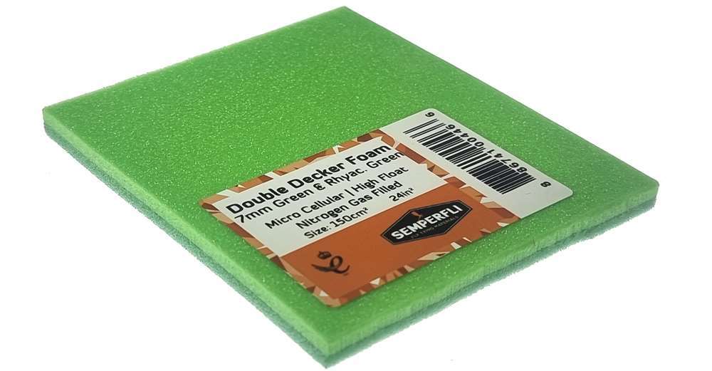 Double Decker Foam Medium (7mm) Green & Ryhac Green