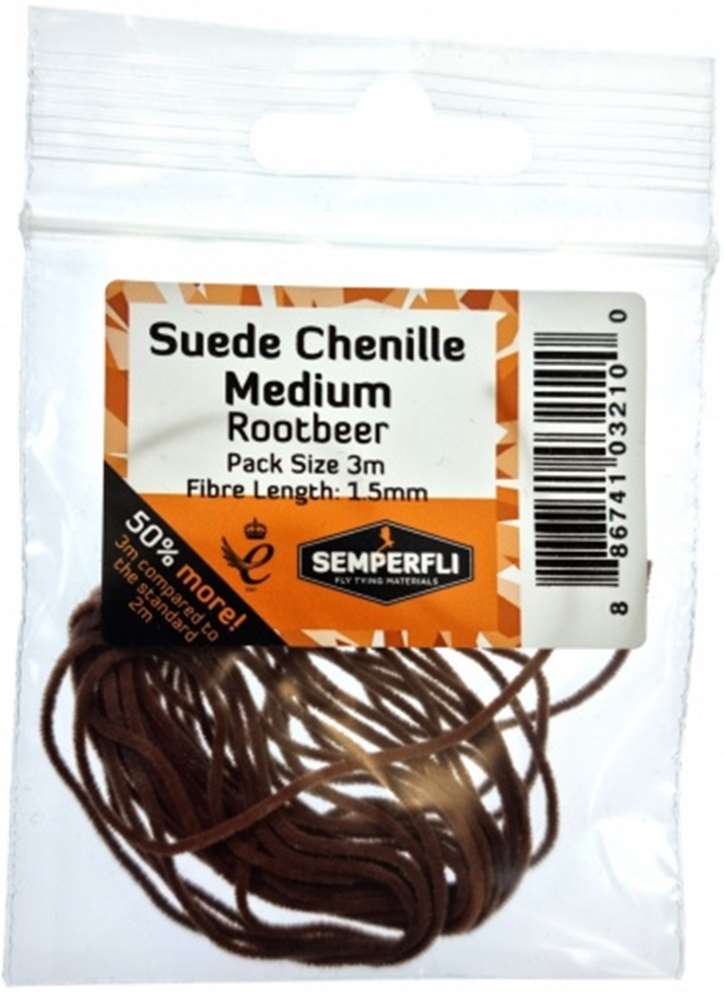 Suede Chenille 1.5mm Medium Rootbeer