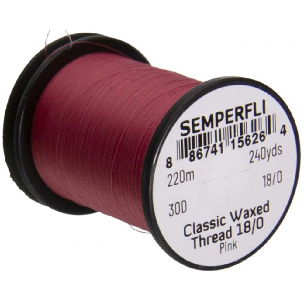 Classic Waxed Thread 18/0 240 Yards Pink