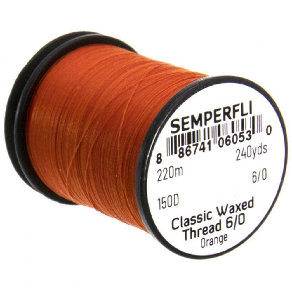Classic Waxed Thread 6/0 240 Yards Orange