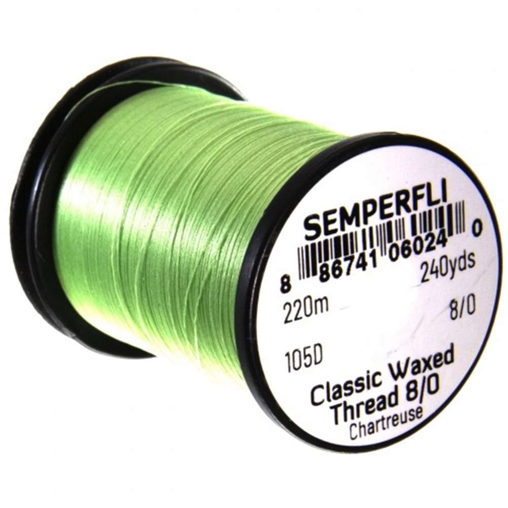 Classic Waxed Thread 8/0 240 Yards Chartreuse