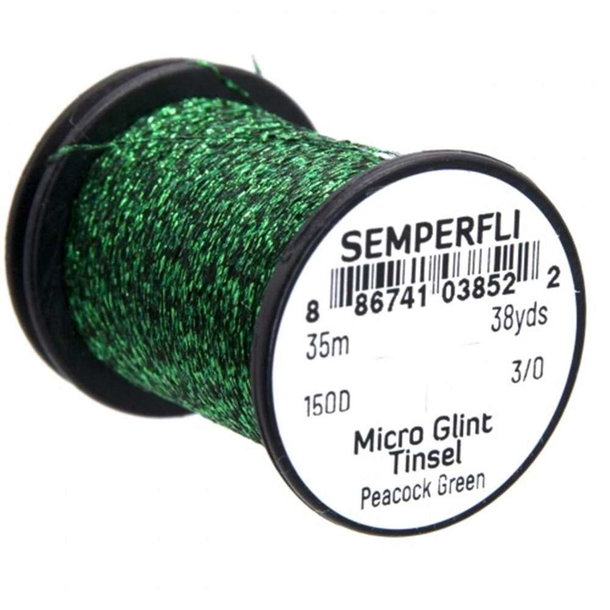 Micro Glint Nymph Tinsel Peacock Green 