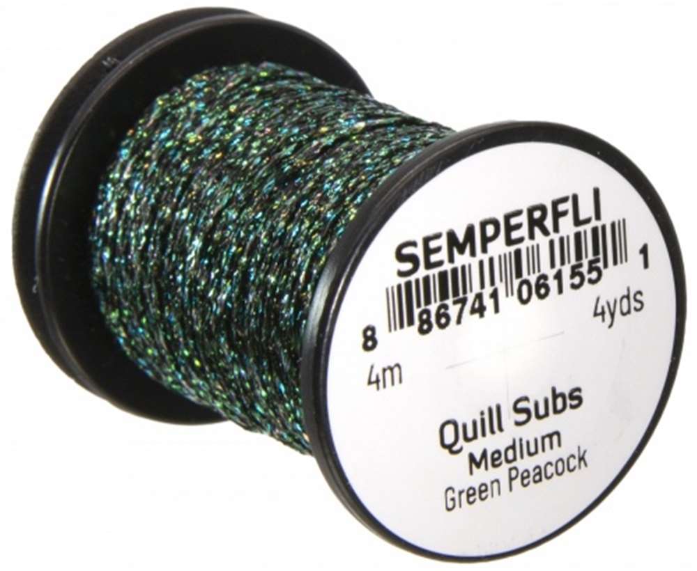Quill Subs Medium Green Peacock
